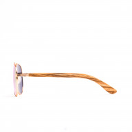 Brýle Aviator – růžové čočky + zebra s gravírováním