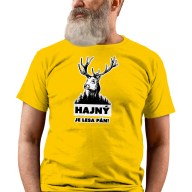 Pánské tričko s potiskem “Hajný je lesa pán”