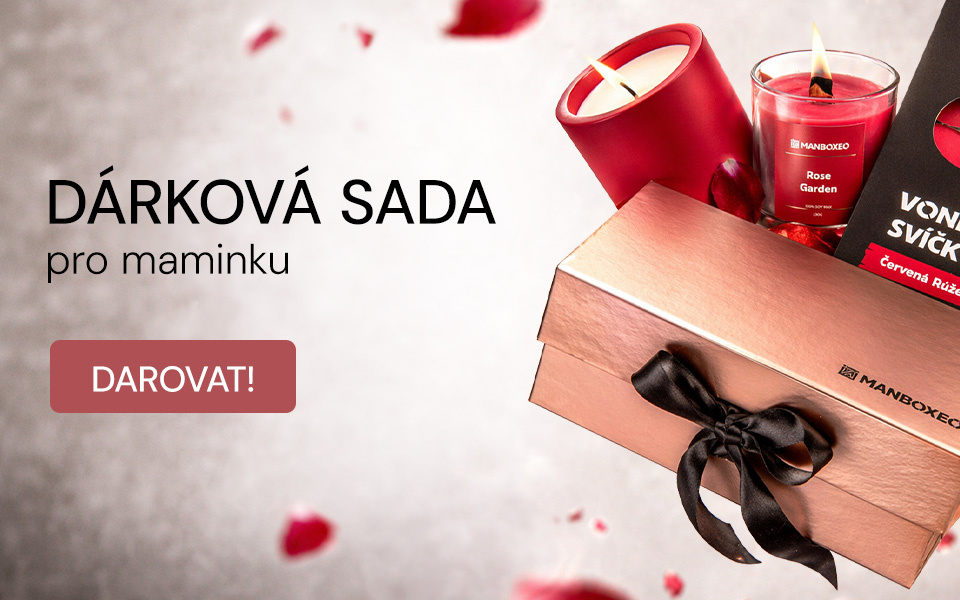 Giftboxeo pro maminku plné svíček - růže