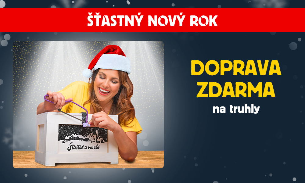 Kategorie Truhly se zámečkem - Šťastný Nový rok + doprava zdarma