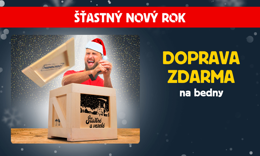 Kategorie Bedny s páčidlem - Šťastný Nový rok + doprava zdarma