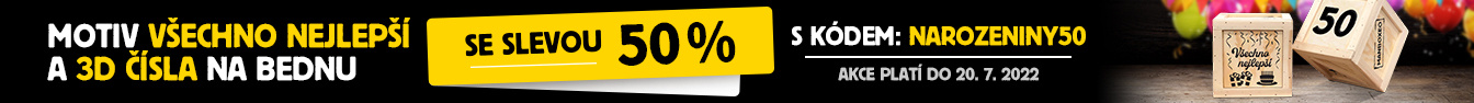 Sleva 50% na motiv vše nej