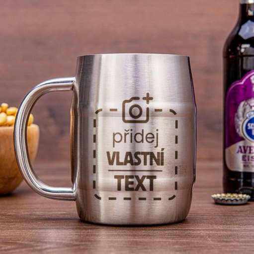 Nerezový "půllitr " s potiskem
