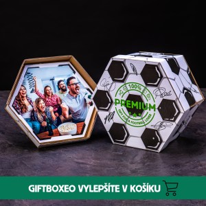 Giftboxeo dárkový set Fotbalový - Plný fitness