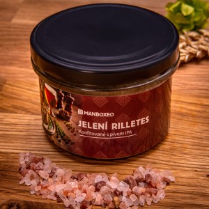 Jelení rilletes konfitovaný s pivem IPA 170g