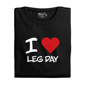 Pánské tričko s potiskem “I ♥️ Leg Day”