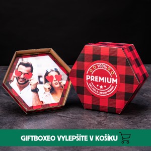 Giftboxeo dárkový set Flanelový - Plný luxusních popcornů