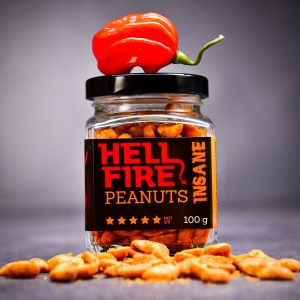 Pekelně ostré arašídy s papričkou Carolina Reaper – Insane 100 g