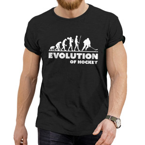 Pánské tričko s potiskem "Evolution of Hockey"