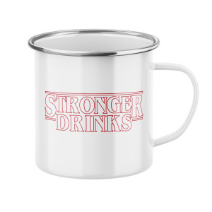 Hrnek s potiskem Stronger drinks