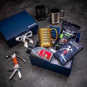 Giftboxeo dárkový box (royal blue) - Pro kutila