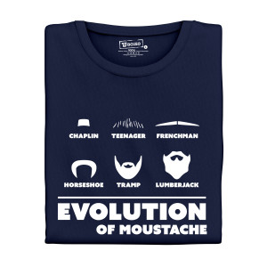 Pánské tričko s potiskem "Evolution of Moustache II"