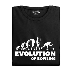 Tričko s potiskem "Evolution of Bowling"