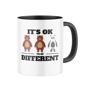 Hrnek s potiskem It's ok to be different