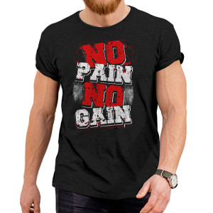 Pánské tričko s potiskem “No Pain, No Gain”