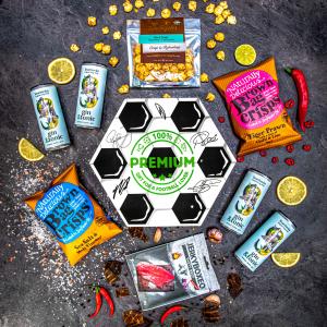 Giftboxeo dárkový set Fotbalový - Plný Gin Tonicu