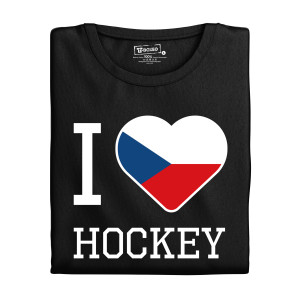 Tričko s potiskem "I love hockey"