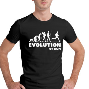 Tričko s potiskem "Evolution of Run"