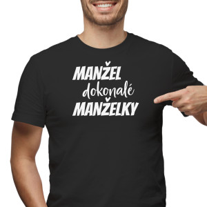 Pánské tričko s potiskem “Manžel dokonalé manželky”