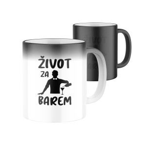 Hrnek s potiskem Život za barem