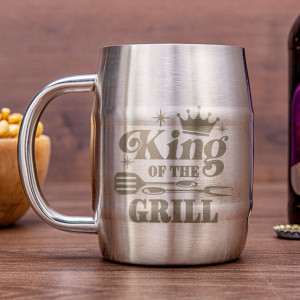 Nerezový chladicí pivní "půllitr" King of the grill 400ml