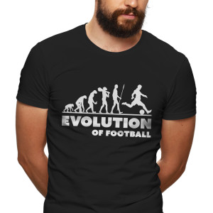 Pánské tričko s potiskem "Evolution of Football"