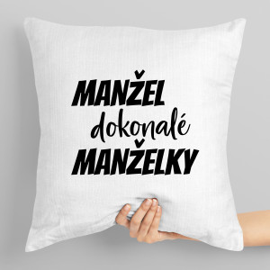 Polštář s potiskem Manžel dokonalé manželky