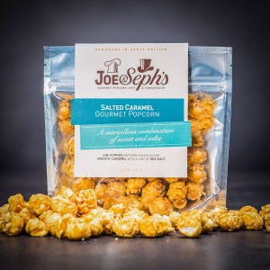 Luxusní popcorn Joe & Seph's s příchutí slaného karamelu 32 g