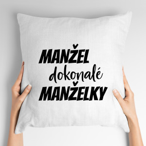 Polštář s potiskem Manžel dokonalé manželky