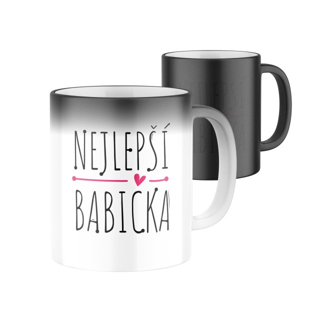 Magický keramický hrnek s potiskem Nejlepší babička