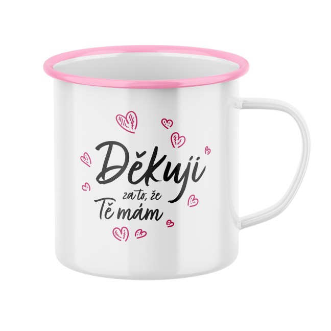 Plecháček s potiskem Děkuji za to, že Tě mám
