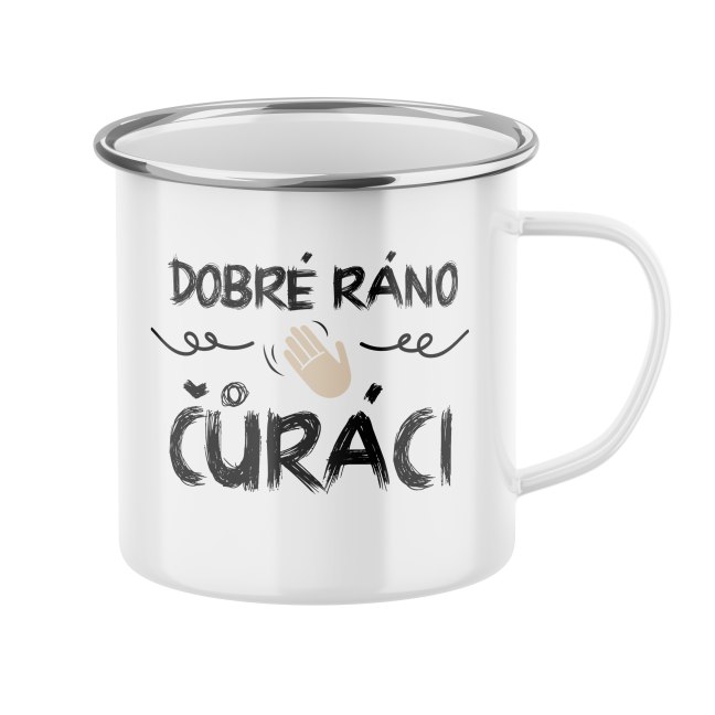 Plecháček s potiskem Dobré ráno, čůráci
