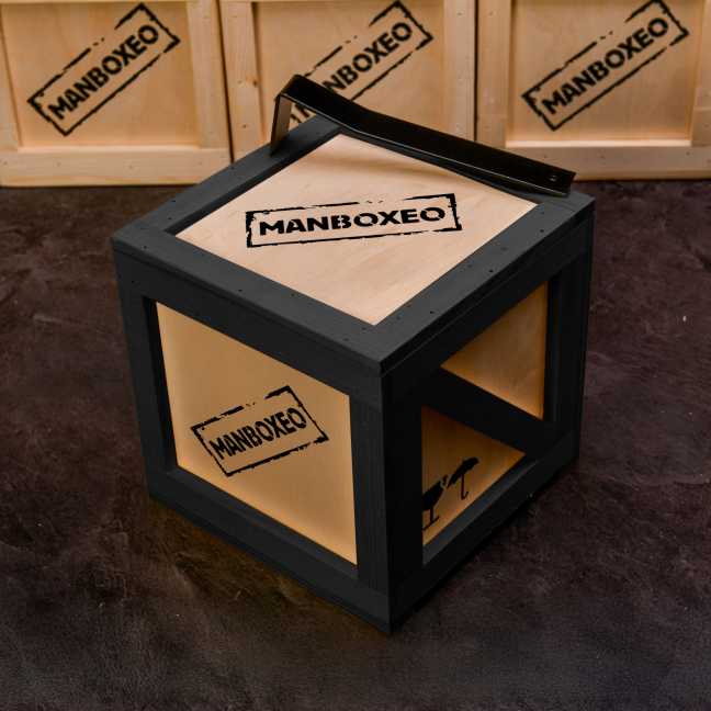 Prázdná Manboxeo bedna s páčidlem černá – malá