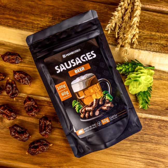 Uzené klobásky s pivním chmelem PRO PIVAŘE 60g