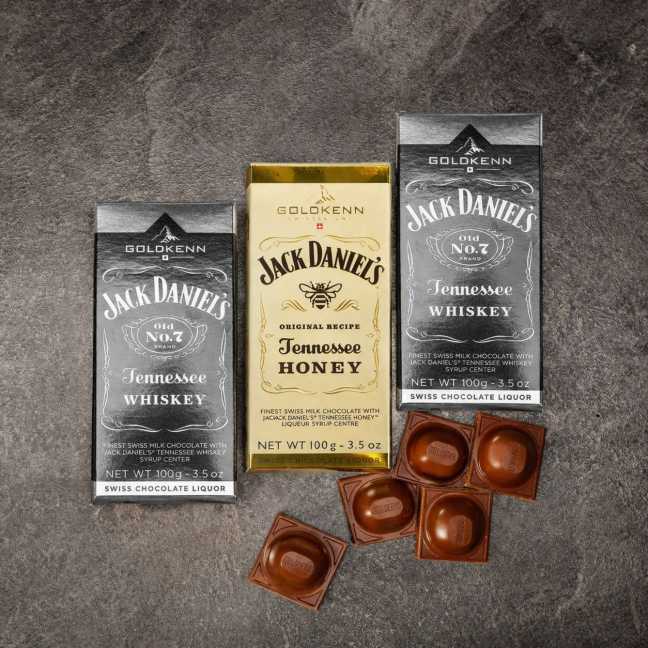 Výhodný set tří luxusních čokolád s alkoholem