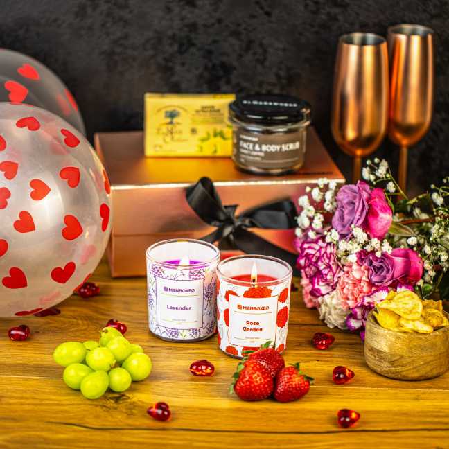 Valentýnské giftboxeo- Večer se svíčkou