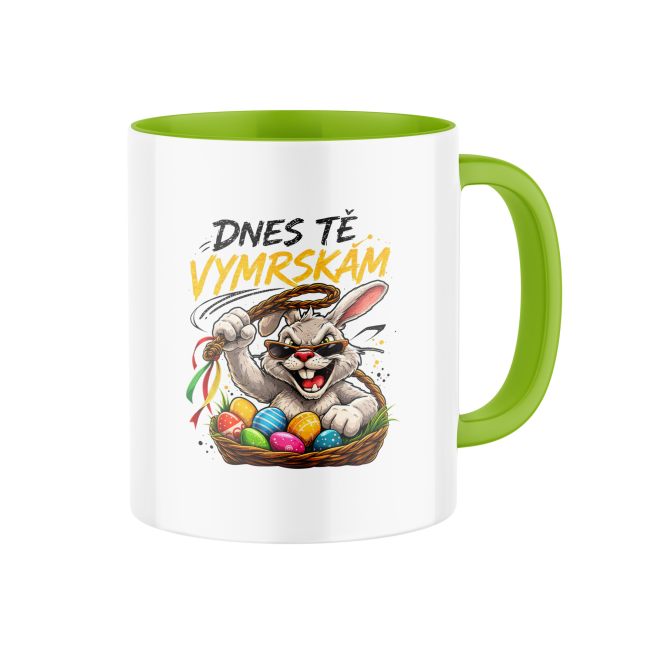 Hrnek s potiskem Dneska tě vymrskám