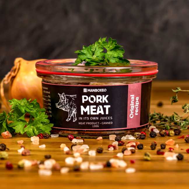 Vepřové maso ve skutečně vlastní šťávě 130 g