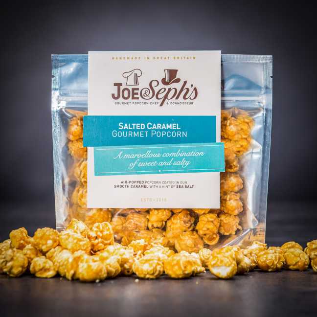 3× Luxusní popcorn Joe & Seph's s příchutí slaného karamelu 32 g
