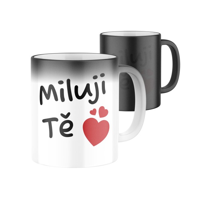 Magický keramický hrnek s potiskem Miluji tě