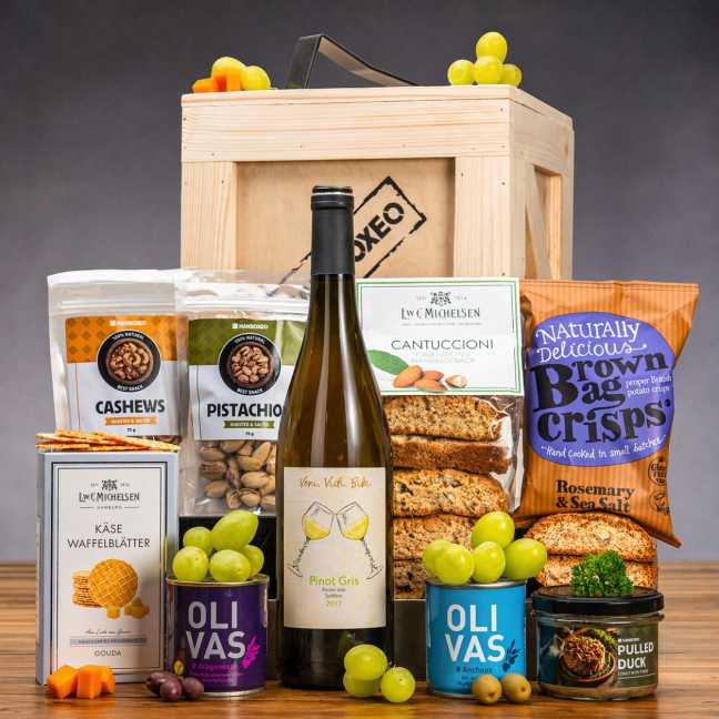 Bedna s bílým vínem