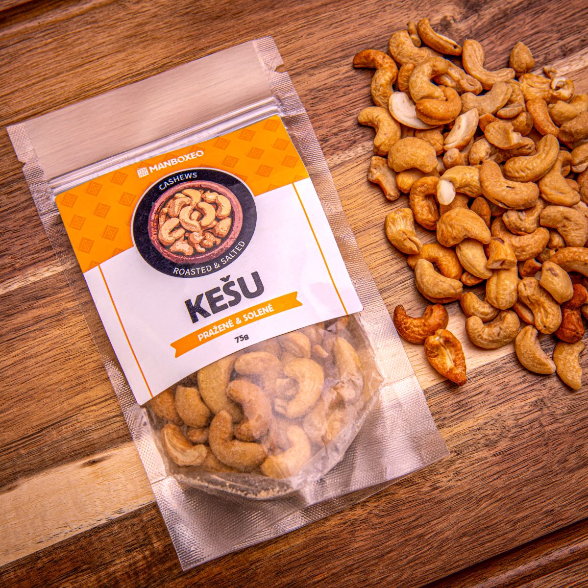 Kešu Pražené & Solené 75g