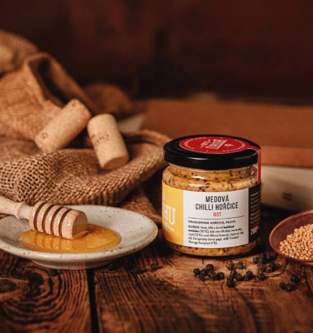 Huhu Chilli  hořčice medová  200 g