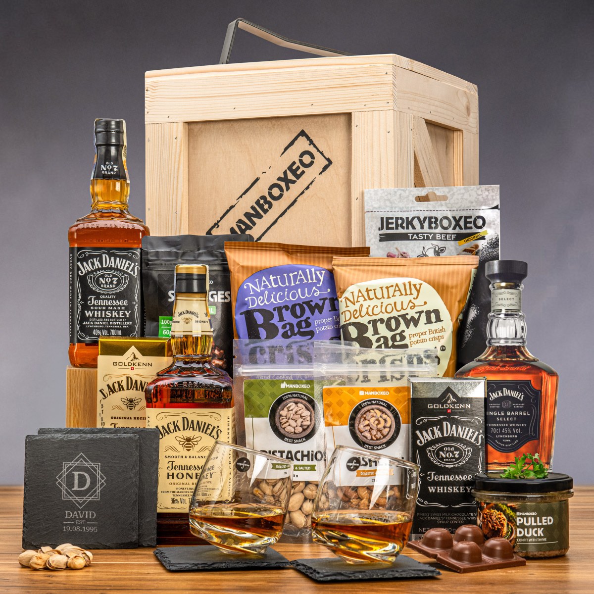 Manboxeo Bedna pro whiskaře | Dárková bedna s páčidlem | Dárek pro muže, tátu, otce, tatínka, přítele, dědu | Dárky pro muže | Bedna pro chlapa | Dáre