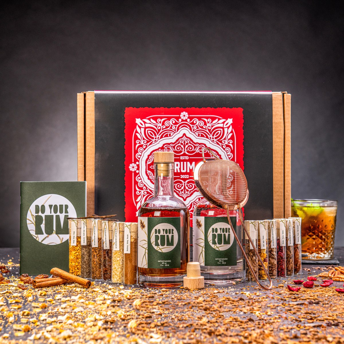 DIY Rum - Set na výrobu vlastního rumu | Dárek pro muže i ženu | Dárek k narozeninám, výročí, vánocům | diy dárek | vlastní alkohol | udělej si sám |