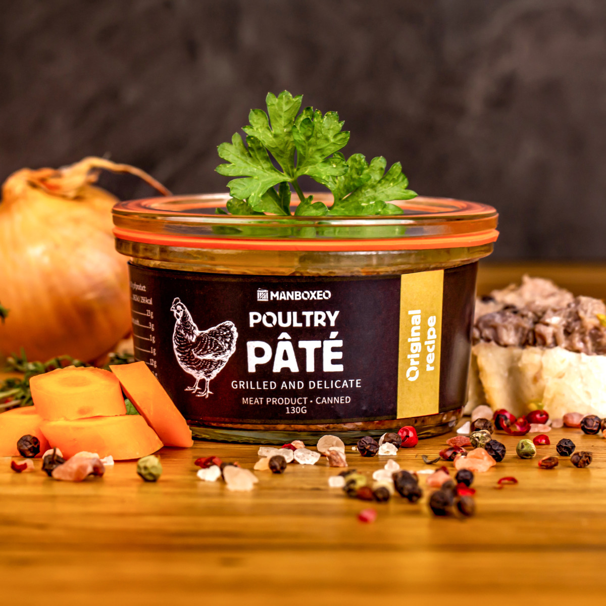 Lahodná paštika z grilovaného kuřátka 130 g