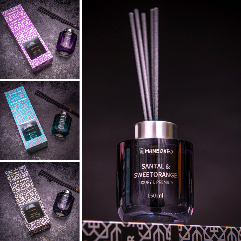 Výhodná sada luxusních aroma difuzérů 3x150 ml