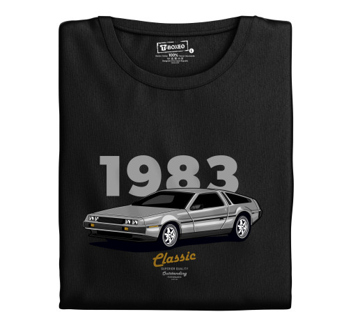 Levně Pánské tričko s potiskem “1983 Delorean"