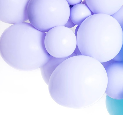 Levně Latexový balónek - Pastelová Lila světlá 27cm - 50 ks