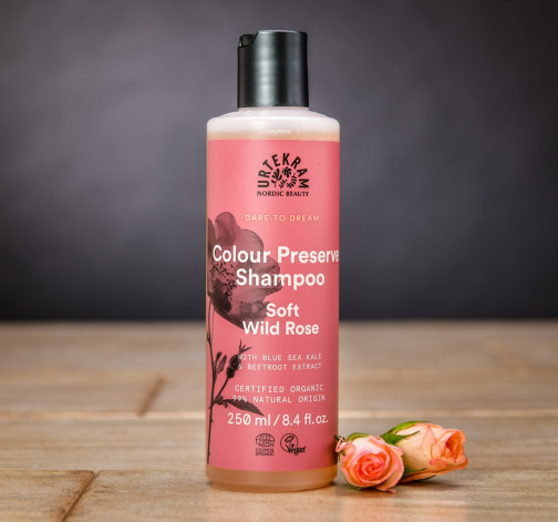 Levně Hydratační BIO šampon pro suché vlasy s divokou růží Urtekram 250 ml